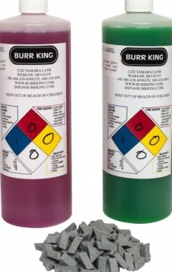 Tri-Star Tumbling Media: Ceramic Carrier, Ceramic Abrasive