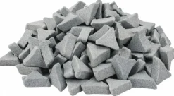 Tri-Star Tumbling Media: Ceramic Carrier, Ceramic Abrasive, 2 Piece