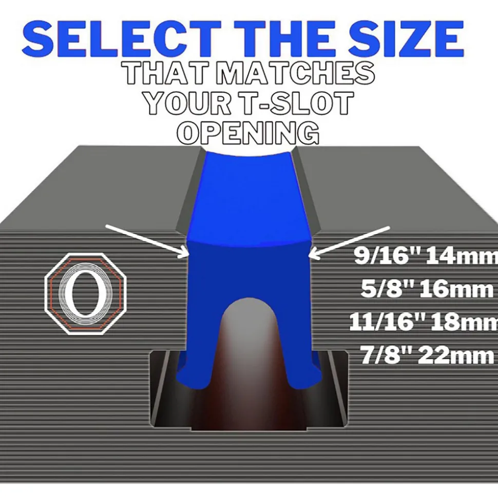 T-Slot Cover: 5/8" x 20', for All Milling Machines