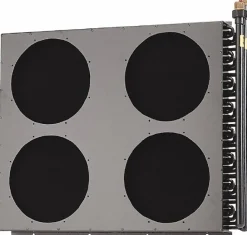 7/8" Tube ID, 4 Fan Mount, Liquid-To-Air Copper Tubed Process Equipment Heat Exchanger