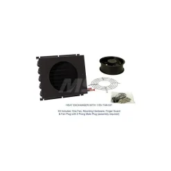 3/8" Tube OD, 1 Fan Mount, Liquid-To-Air Copper Tubed Process Equipment Heat Exchanger