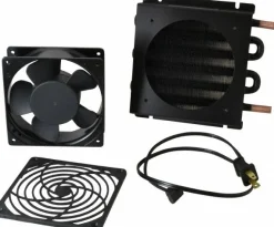 3/8" Tube OD, 1 Fan Mount, Liquid-To-Air Copper Tubed Process Equipment Heat Exchanger