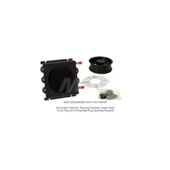 3/8" Tube OD, 1 Fan Mount, Liquid-To-Air Copper Tubed Process Equipment Heat Exchanger