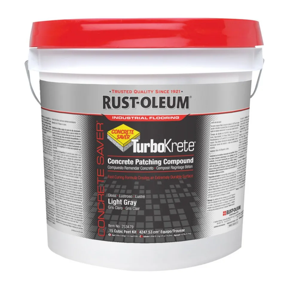 TurboKrete Concrete Patching Compound, Light Gray, Small Kit