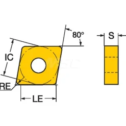 Turning Insert: CNMG431-MF 2025, Carbide