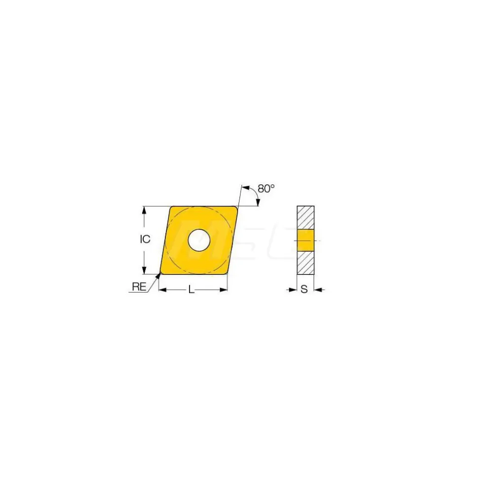 Turning Insert: CNMG432PP IC907, Carbide