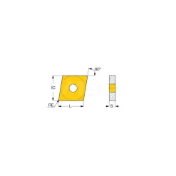Turning Insert: CNMG 432-TF IC8250, Carbide