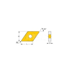 Turning Insert: DNMG432TF IC806, Carbide