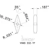 Turning Insert: VNMG 332-TF IC-907, Carbide