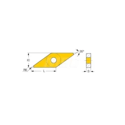 Turning Insert: VNMG 332-TF IC-907, Carbide