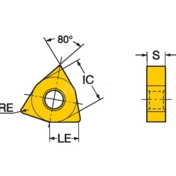 Turning Insert: WNMG432-PM 4425, Carbide