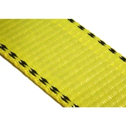 Twisted Eye & Eye, Type 4 Web Sling: 4' Long, 1" Wide, 3200 lb Vertical Capacity, Nylon