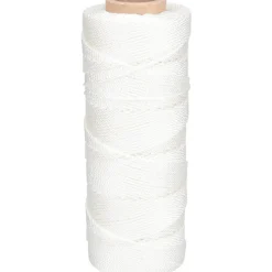 Twisted Seine Twine: #18 Twine Dia, Nylon, White