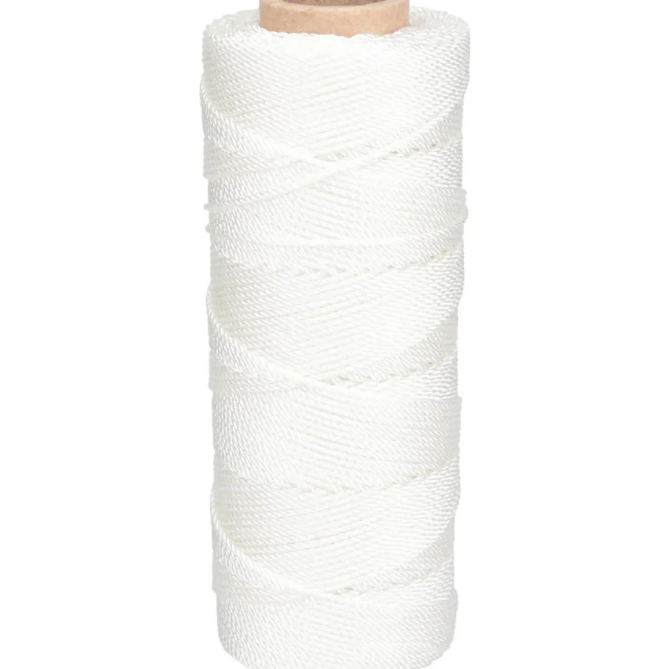 Twisted Seine Twine: #18 Twine Dia, Nylon, White