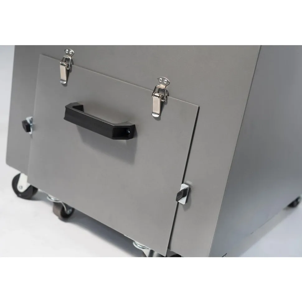 Two-Stage Dust Collector: 1500 sq ft, Portable, 3 hp, 220V, Single Phase