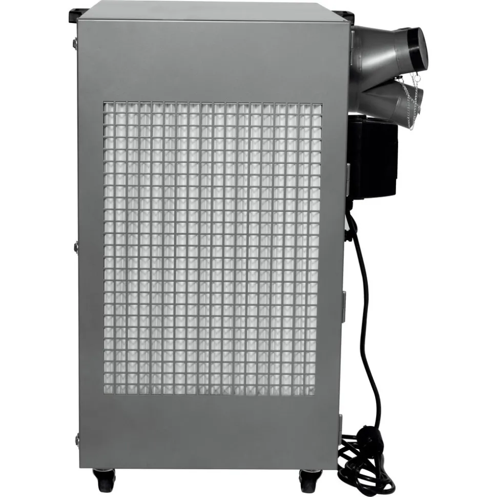 Two-Stage Dust Collector: 1500 sq ft, Portable, 3 hp, 220V, Single Phase
