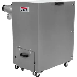 Two-Stage Dust Collector: 1500 sq ft, Portable, 3 hp, 220V, Single Phase