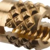 #4-40 UNC Brass Flush Press Fit Threaded Insert for Plastic