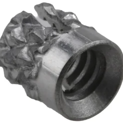 #4-40 UNC Stainless Steel Flush Press Fit Threaded Insert for Plastic