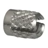 #6-32 UNC Stainless Steel Flush Press Fit Threaded Insert for Plastic