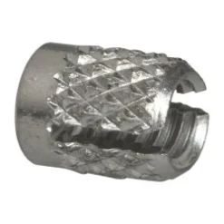 #6-32 UNC Stainless Steel Flush Press Fit Threaded Insert for Plastic