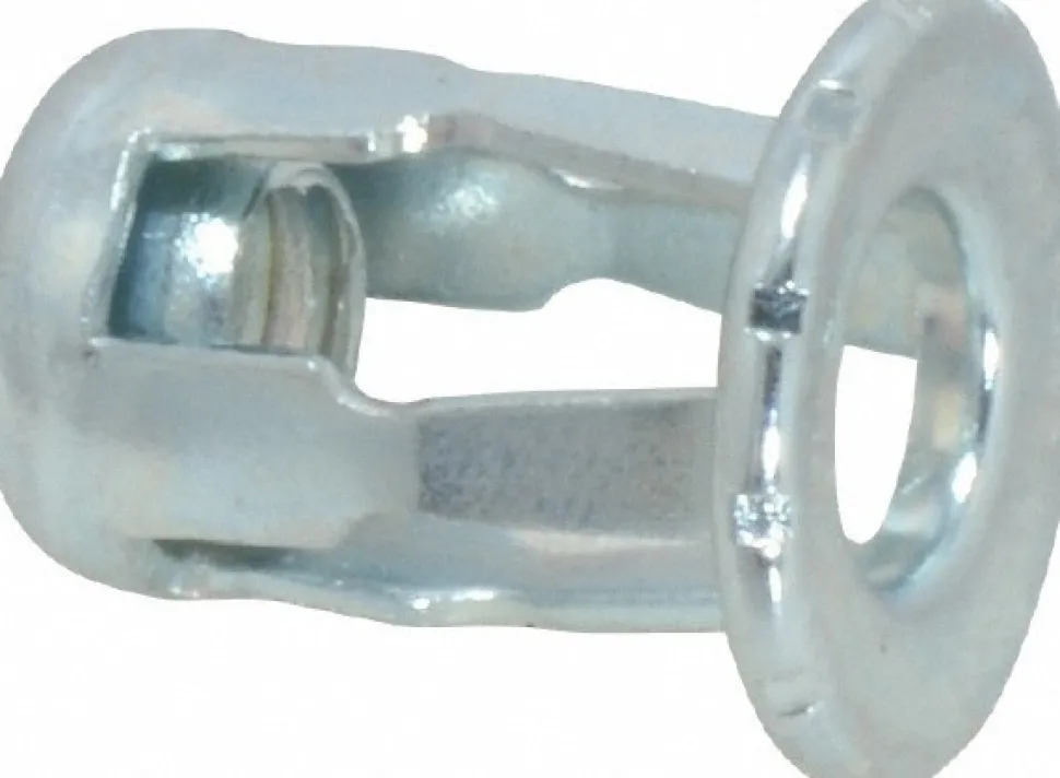 1/4-20 UNC Thread, Zinc Plated, Steel, Screwdriver Installed Rivet Nut