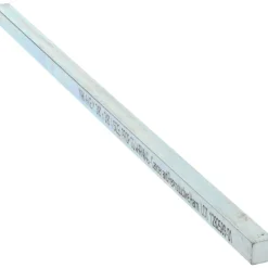Undersized Key Stock: 3/8" High, 3/8" Wide, 12" Long, Steel, Zinc-Plated