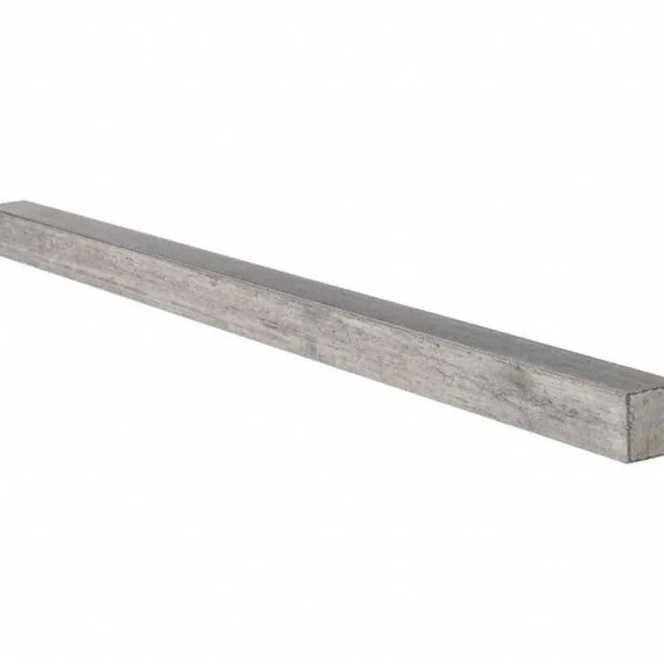 Undersized Key Stock: 5/8" High, 5/8" Wide, 12" Long, Cold Drawn Steel, Plain Finish