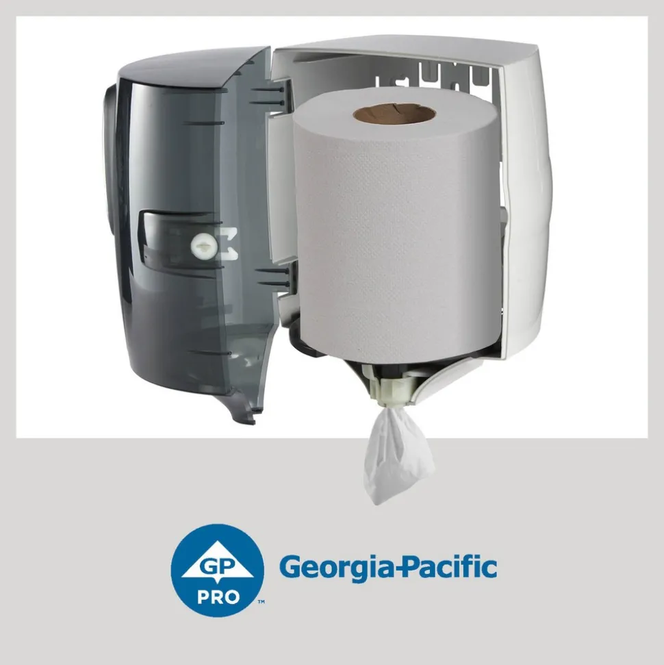 Universal Centerpull Paper Towel And Wiper Dispenser, Black