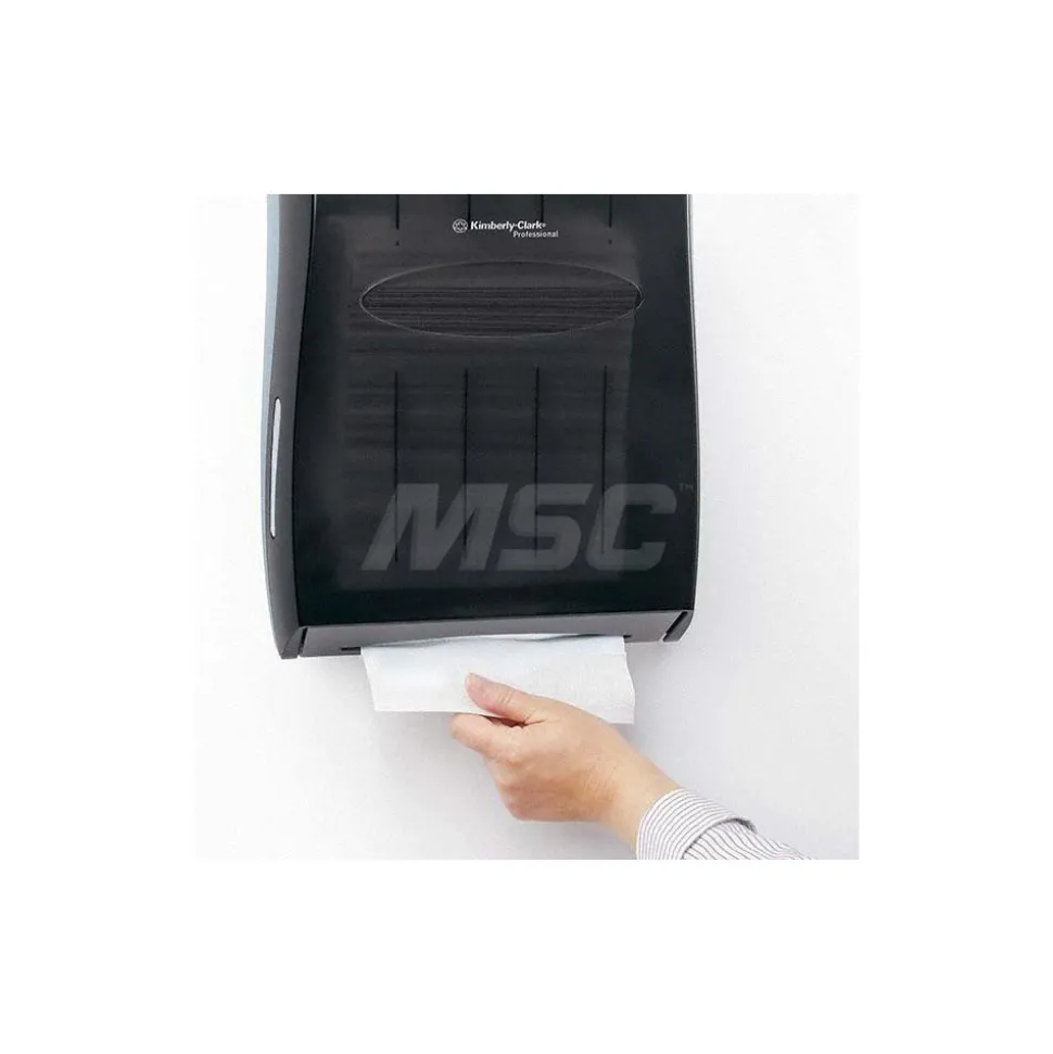 Universal Folded Towel Dispenser, Smoke (Black), 13.31" x 18.85" x 5.85"
