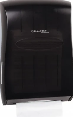Universal Folded Towel Dispenser, Smoke (Black), 13.31" x 18.85" x 5.85"