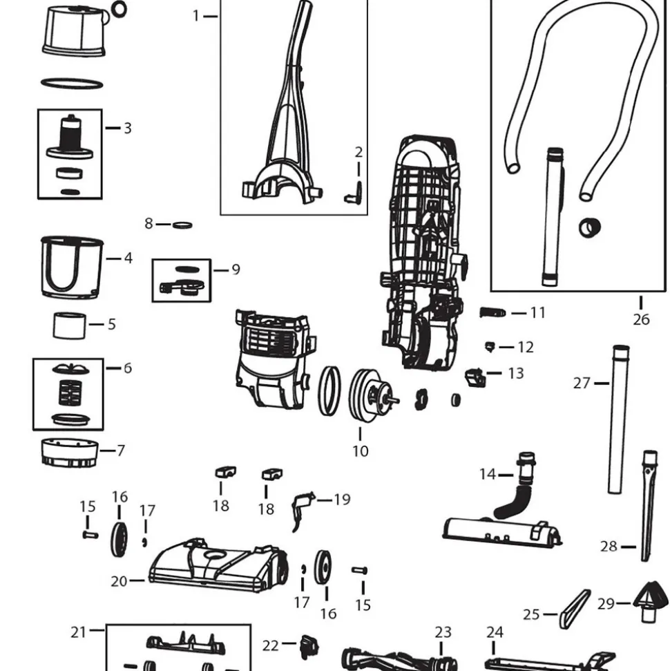 Upright Vacuum Cleaners: Power Source: Electric; Filtration Type: Standard; Bag Included: Yes; Collection Capacity: 4.5 qt