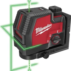 USB Rechargeable Green Cross Line & Plumb Points Laser