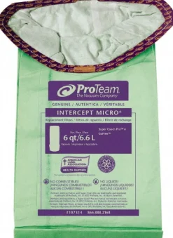 Vacuum Cleaner Intercept Micro Filter: Dry Pickup