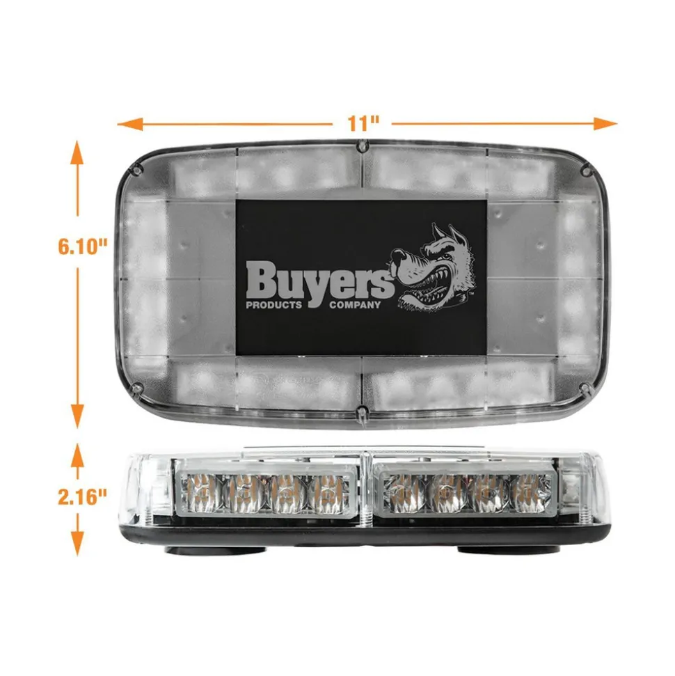 Variable Flash Rate, Magnetic or Permanent Mount Emergency LED Lightbar Assembly