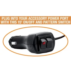 Variable Flash Rate, Magnetic or Permanent Mount Emergency LED Lightbar Assembly