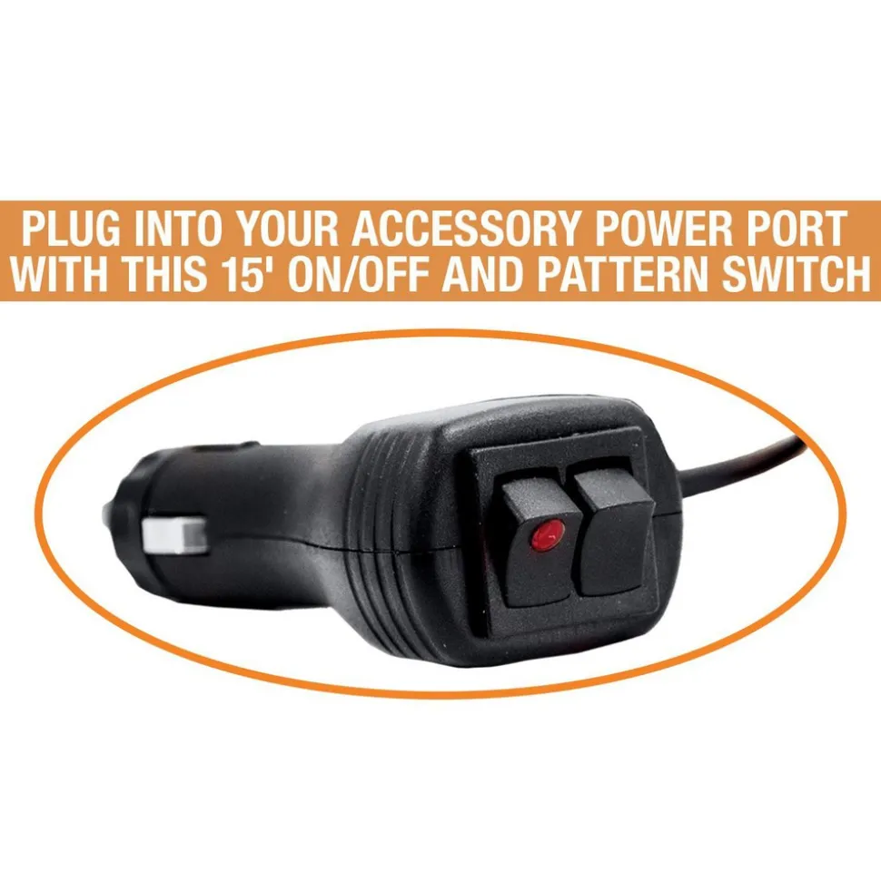 Variable Flash Rate, Magnetic or Permanent Mount Emergency LED Lightbar Assembly