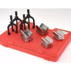 V-Block Set: 1 & 1-1/2" Max Capacity, 90° V Angle