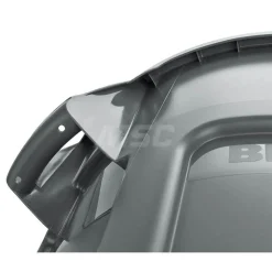 Vented BRUTE 10 gal Round Trash Can, Gray
