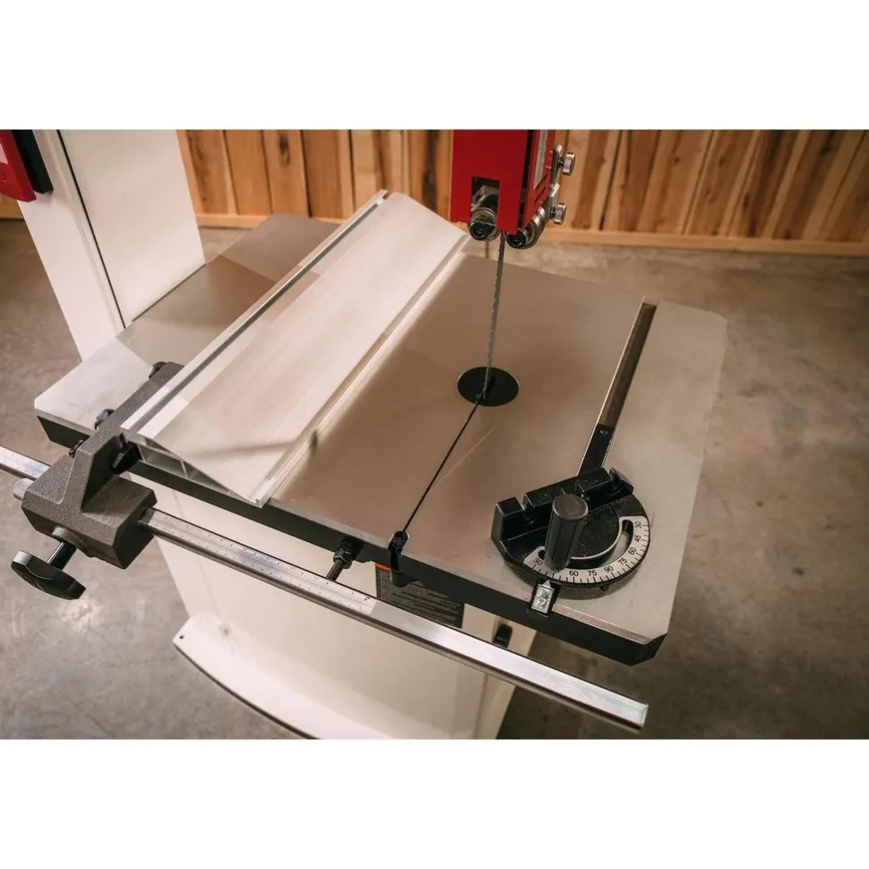 Vertical Bandsaw: 14-1/8" Throat Depth, 14" Height Capacity, Step Pulley Drive