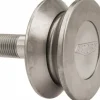 V-Groove Cam Follower: 2" Roller Dia, 0.844" Roller Width, 1-1/4" Stud Length