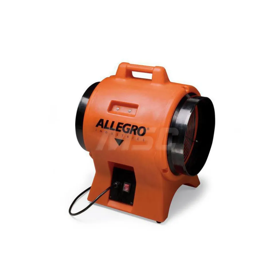 230V 1 hp 12" Inlet/Outlet Electric (AC) Axial Blower