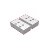 Vise Jaw Sets; Jaw Width (mm): 125.73 mm; Jaw Width (Inch): 125.73 mm; Set Type: Standard; Material: Aluminum; Vise Compatibility: V510X Self-Centering Vises; V562X Self-Centering Vises; Jaw Height (mm): 62.3 mm; Jaw Height (Decimal Inch): 62.3 mm; Jaw Thickness (Decimal Inch): 34.29 mm