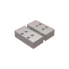 Vise Jaw Sets; Jaw Width (mm): 125.73 mm; Jaw Width (Inch): 125.73 mm; Set Type: Standard; Material: Steel; Vise Compatibility: V510X Self-Centering Vises; V562X Self-Centering Vises; Jaw Height (mm): 62.23 mm; Jaw Height (Decimal Inch): 62.23 mm; Jaw Thickness (Decimal Inch): 34.29 mm
