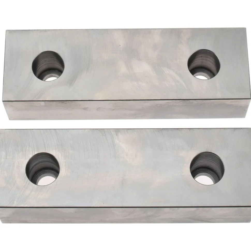 Vise Jaw: 6.13" Wide, 2" High, 1.5000" Thick, Flat