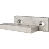 Vise Jaw: 6.00" Wide, 2" High, 0.7500" Thick, Flat