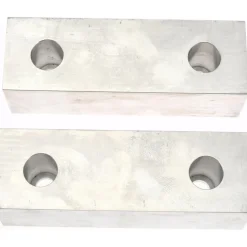 Vise Jaw: 6.00" Wide, 2" High, 2.0000" Thick, Flat