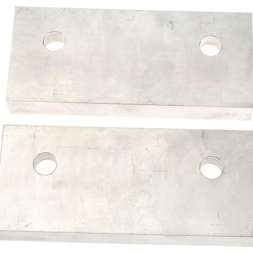 Vise Jaw: 6.00" Wide, 2-1/2" High, 1.0000" Thick, Flat