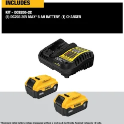 20V MAX 5Ah Battery Kit
