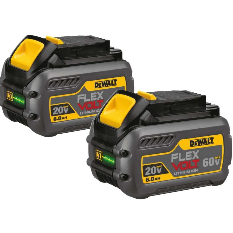 20V MAX/60V MAX FLEXVOLT® 6Ah Battery, 2-Pack